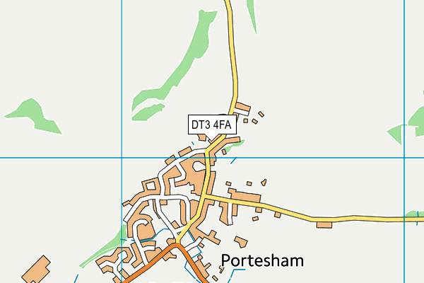 DT3 4FA map - OS VectorMap District (Ordnance Survey)