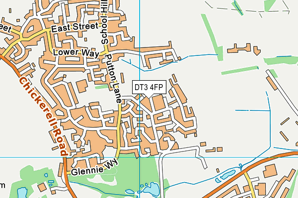 DT3 4FP map - OS VectorMap District (Ordnance Survey)