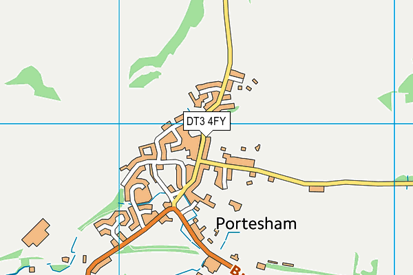 DT3 4FY map - OS VectorMap District (Ordnance Survey)