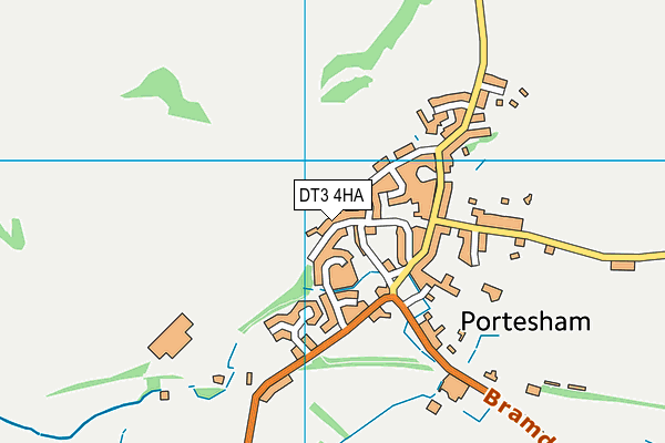 DT3 4HA map - OS VectorMap District (Ordnance Survey)