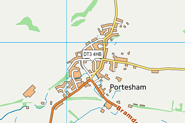 DT3 4HB map - OS VectorMap District (Ordnance Survey)
