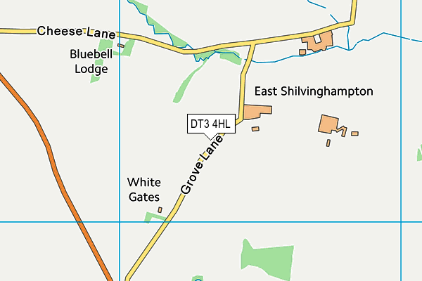 DT3 4HL map - OS VectorMap District (Ordnance Survey)