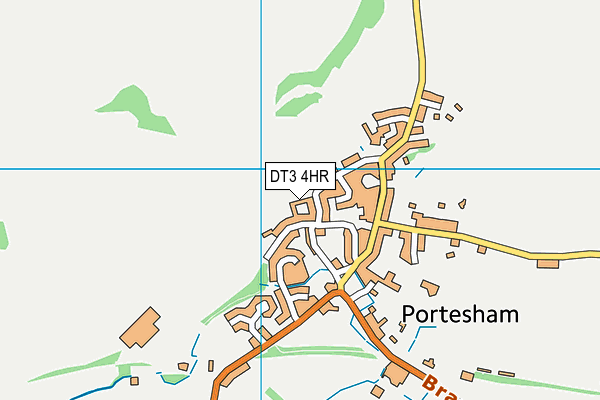 DT3 4HR map - OS VectorMap District (Ordnance Survey)