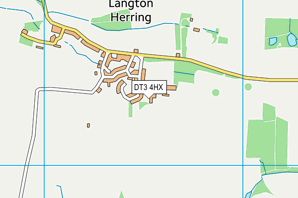 DT3 4HX map - OS VectorMap District (Ordnance Survey)