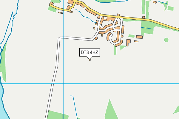 DT3 4HZ map - OS VectorMap District (Ordnance Survey)