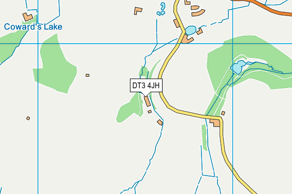 DT3 4JH map - OS VectorMap District (Ordnance Survey)
