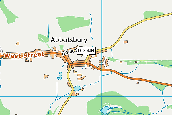 DT3 4JN map - OS VectorMap District (Ordnance Survey)