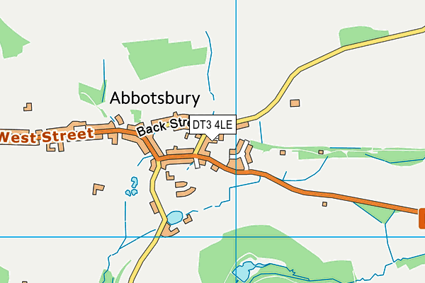 DT3 4LE map - OS VectorMap District (Ordnance Survey)