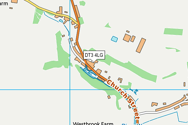 DT3 4LG map - OS VectorMap District (Ordnance Survey)