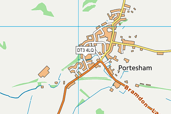 DT3 4LQ map - OS VectorMap District (Ordnance Survey)