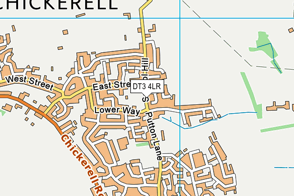DT3 4LR map - OS VectorMap District (Ordnance Survey)