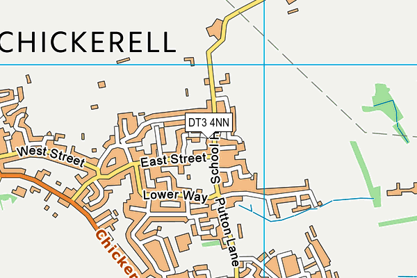 DT3 4NN map - OS VectorMap District (Ordnance Survey)