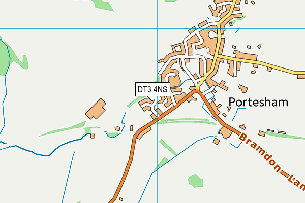 Portesham Village Hall map (DT3 4NS) - OS VectorMap District (Ordnance Survey)
