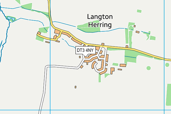 DT3 4NY map - OS VectorMap District (Ordnance Survey)