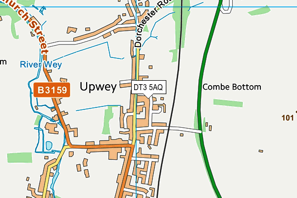 DT3 5AQ map - OS VectorMap District (Ordnance Survey)