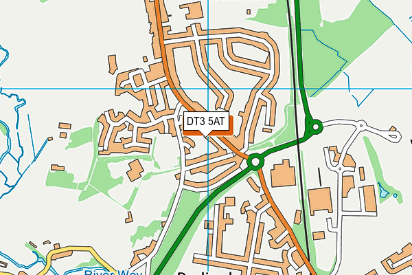 DT3 5AT map - OS VectorMap District (Ordnance Survey)