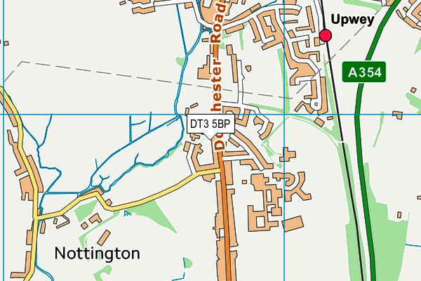 DT3 5BP map - OS VectorMap District (Ordnance Survey)