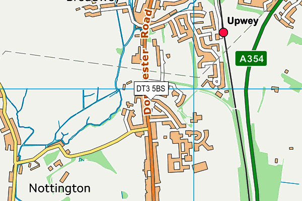 DT3 5BS map - OS VectorMap District (Ordnance Survey)