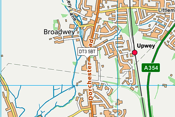 DT3 5BT map - OS VectorMap District (Ordnance Survey)