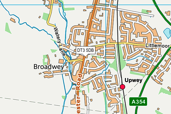 DT3 5DB map - OS VectorMap District (Ordnance Survey)