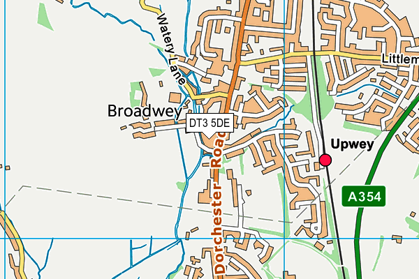 DT3 5DE map - OS VectorMap District (Ordnance Survey)