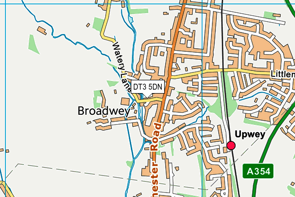 DT3 5DN map - OS VectorMap District (Ordnance Survey)