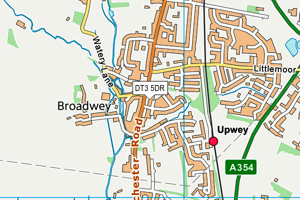 DT3 5DR map - OS VectorMap District (Ordnance Survey)