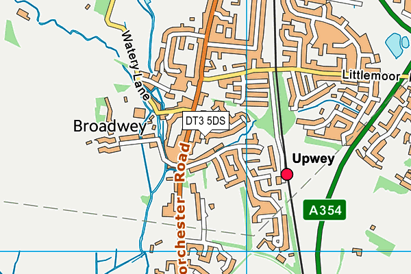 DT3 5DS map - OS VectorMap District (Ordnance Survey)