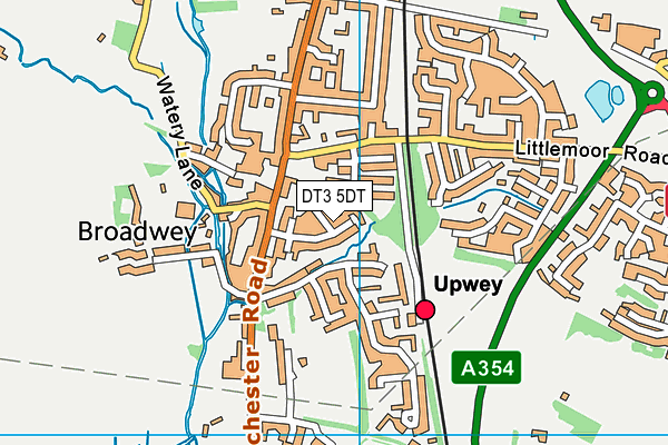 DT3 5DT map - OS VectorMap District (Ordnance Survey)