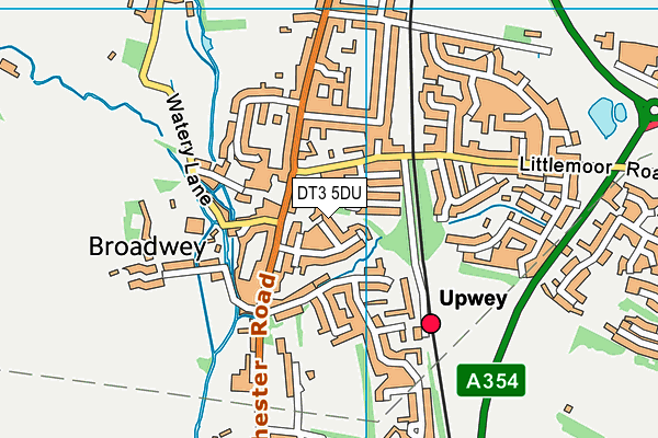 DT3 5DU map - OS VectorMap District (Ordnance Survey)