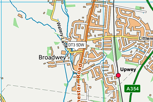 DT3 5DW map - OS VectorMap District (Ordnance Survey)