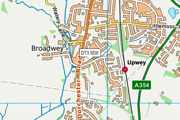 DT3 5DX map - OS VectorMap District (Ordnance Survey)