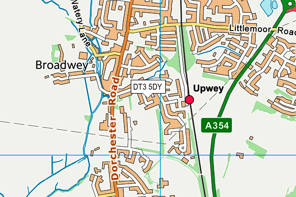 DT3 5DY map - OS VectorMap District (Ordnance Survey)