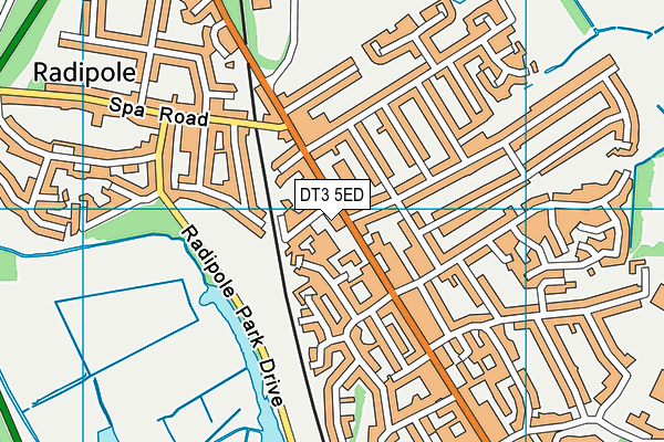 DT3 5ED map - OS VectorMap District (Ordnance Survey)