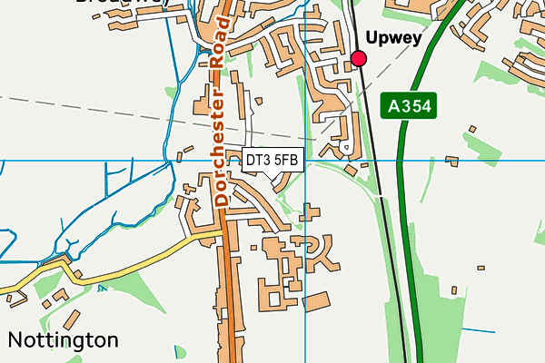 DT3 5FB map - OS VectorMap District (Ordnance Survey)