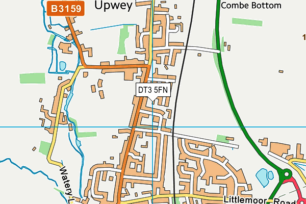 DT3 5FN map - OS VectorMap District (Ordnance Survey)