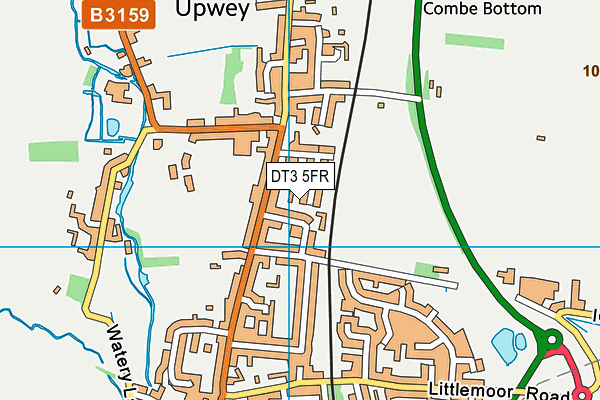 DT3 5FR map - OS VectorMap District (Ordnance Survey)