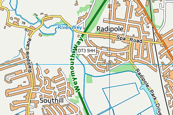 DT3 5HH map - OS VectorMap District (Ordnance Survey)