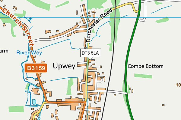 DT3 5LA map - OS VectorMap District (Ordnance Survey)