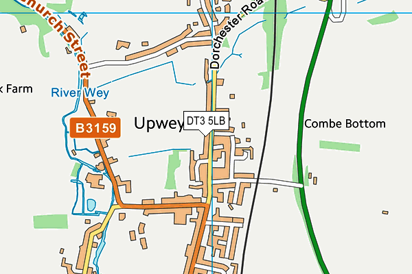 DT3 5LB map - OS VectorMap District (Ordnance Survey)