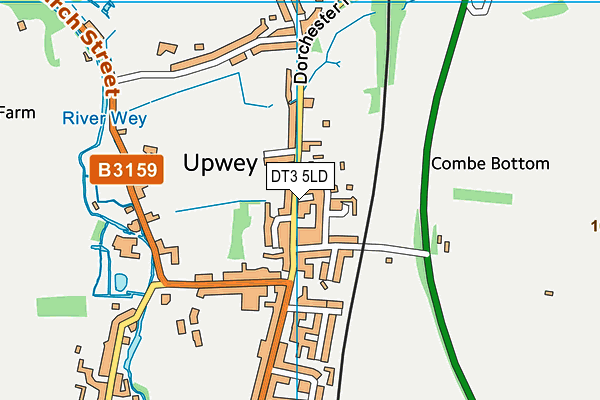 DT3 5LD map - OS VectorMap District (Ordnance Survey)