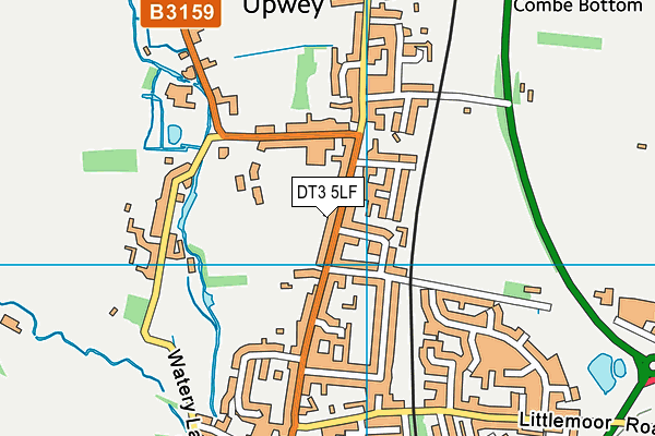 DT3 5LF map - OS VectorMap District (Ordnance Survey)
