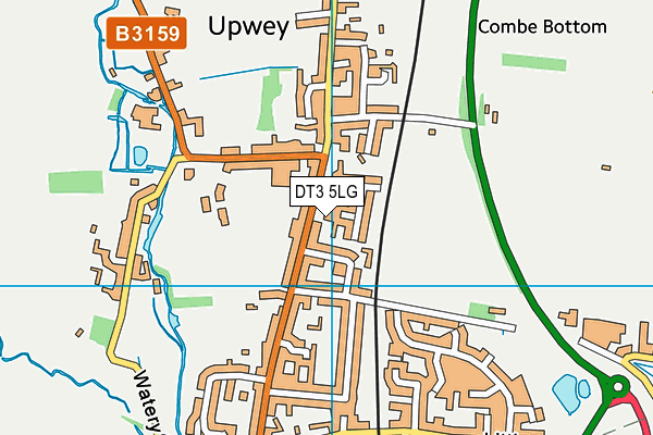 DT3 5LG map - OS VectorMap District (Ordnance Survey)