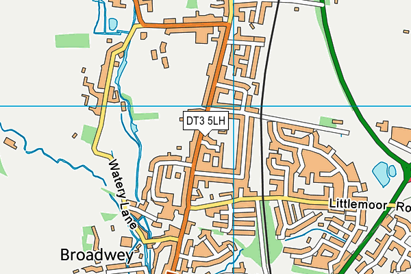 DT3 5LH map - OS VectorMap District (Ordnance Survey)