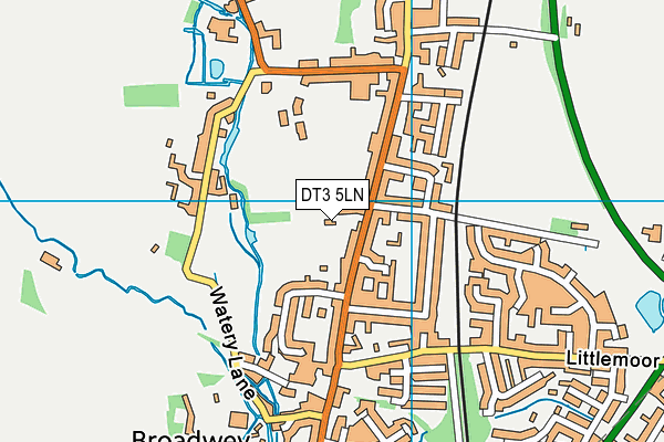 DT3 5LN map - OS VectorMap District (Ordnance Survey)