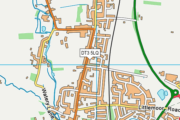 DT3 5LQ map - OS VectorMap District (Ordnance Survey)