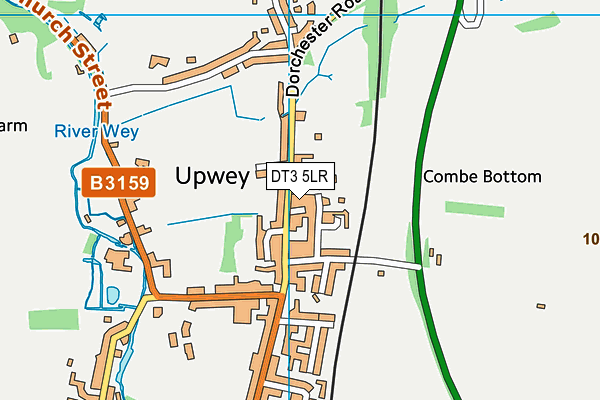 DT3 5LR map - OS VectorMap District (Ordnance Survey)