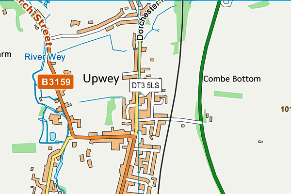 DT3 5LS map - OS VectorMap District (Ordnance Survey)