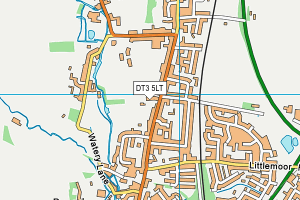 DT3 5LT map - OS VectorMap District (Ordnance Survey)