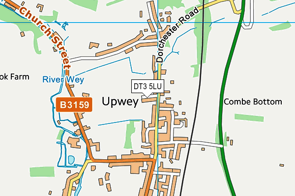 DT3 5LU map - OS VectorMap District (Ordnance Survey)